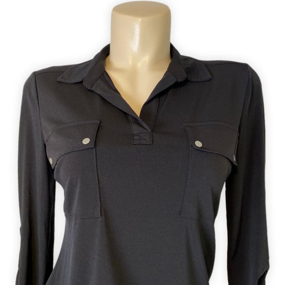 Jones New York Black Blouse. Size S - Picture 5 of 9